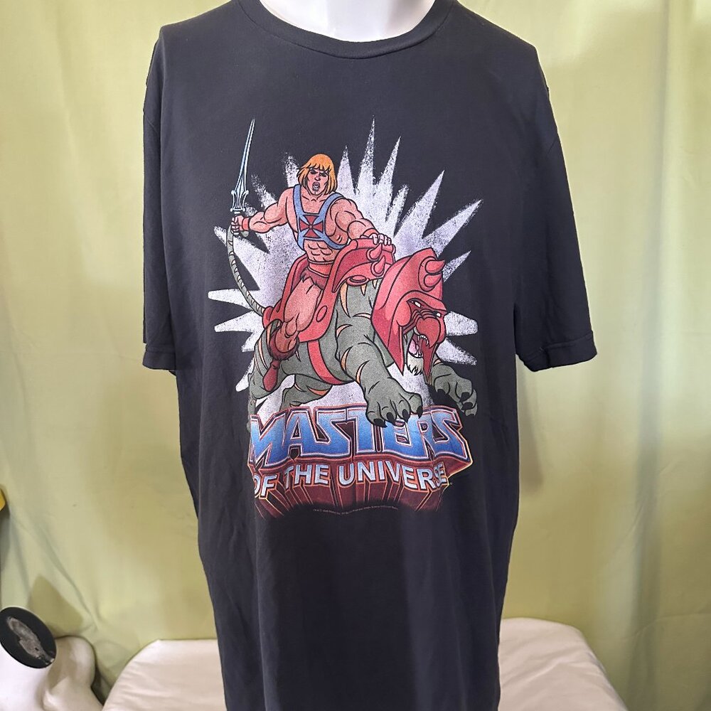 He Man Masters of the Universe 2020 Men's Black T Shirt Size XL